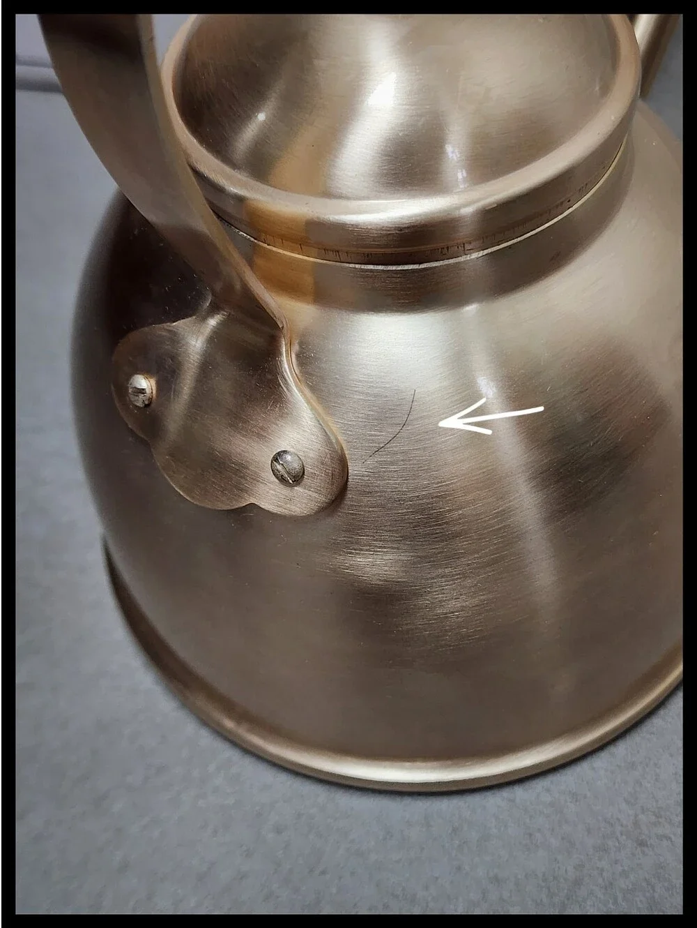 Rose & Fitzgerald Brushed Gold Kettle Crafted 18/8 Stainless 8